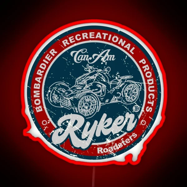 Can Am Ryker Retro RGB Neon Sign