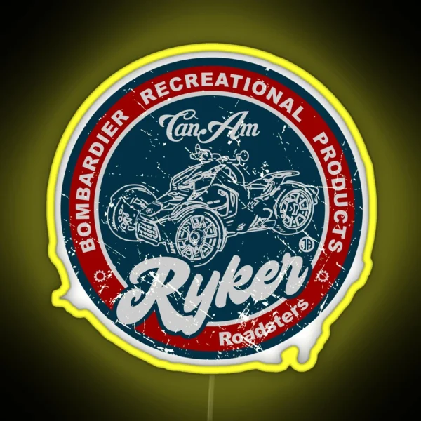 Can Am Ryker Retro RGB Neon Sign