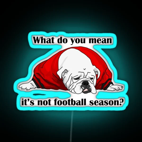 Can Football Season Be All Year RGB Neon Sign