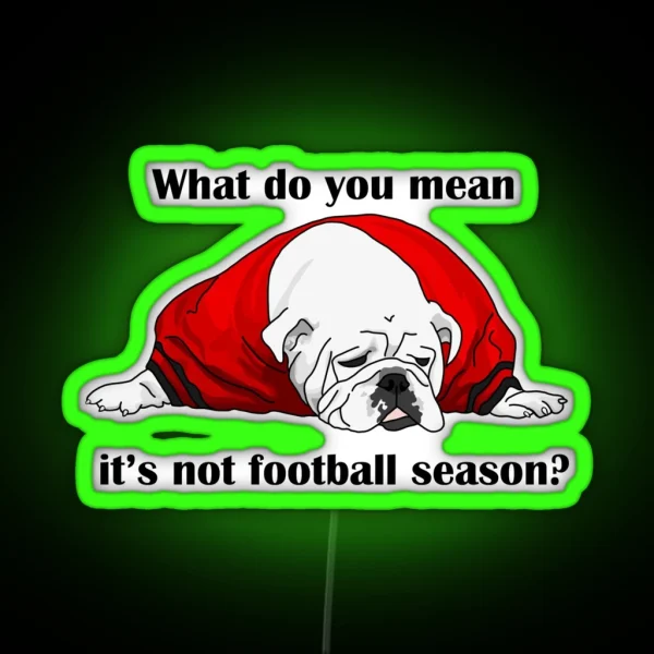 Can Football Season Be All Year RGB Neon Sign
