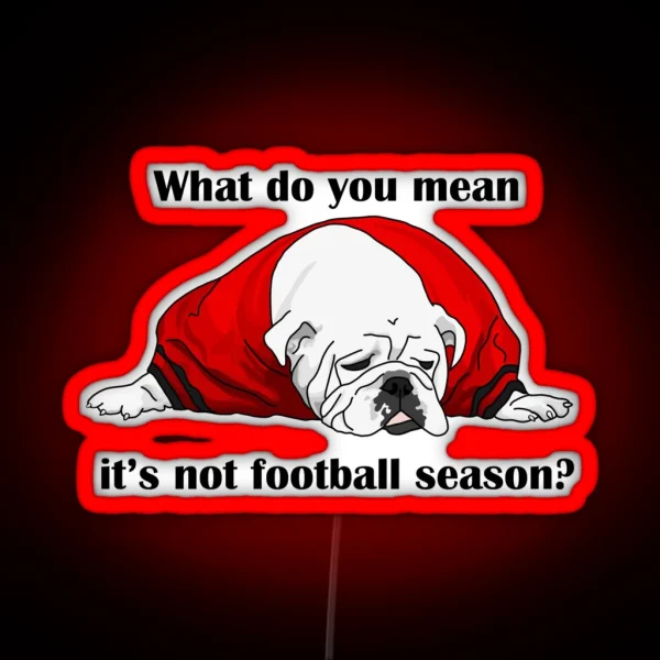 Can Football Season Be All Year RGB Neon Sign