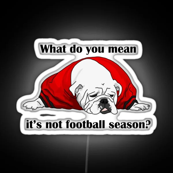 Can Football Season Be All Year RGB Neon Sign
