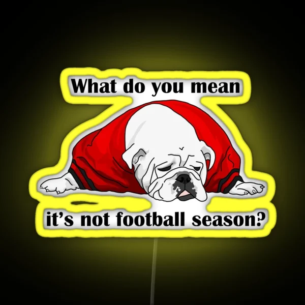 Can Football Season Be All Year RGB Neon Sign