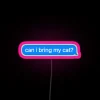 Neon Cat Sign with Color-Changing LED Lights and Fun Design