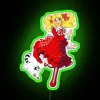 Vibrant Candy-Themed Neon Sign with Customizable RGB Color Options Available
