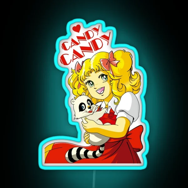Candy Candy The Best Anime Of The 70s Vintage RGB Neon Sign