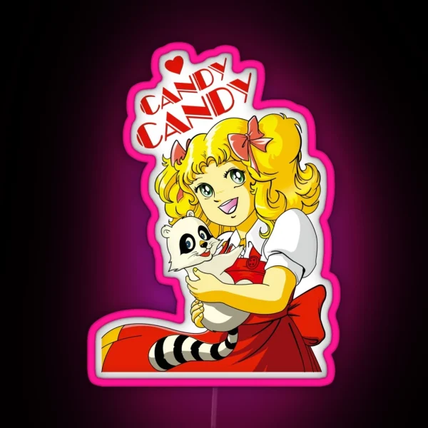 Candy Candy The Best Anime Of The 70s Vintage RGB Neon Sign
