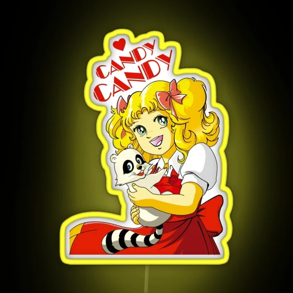 Candy Candy The Best Anime Of The 70s Vintage RGB Neon Sign