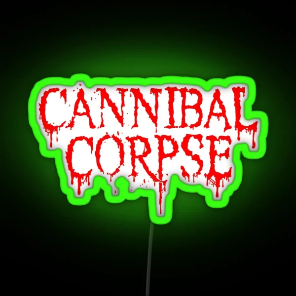 Cannibal Corpse Logo RGB Neon Sign