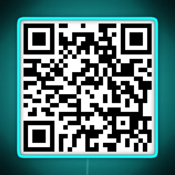 Cantina Band Theme QR Code RGB Neon Sign