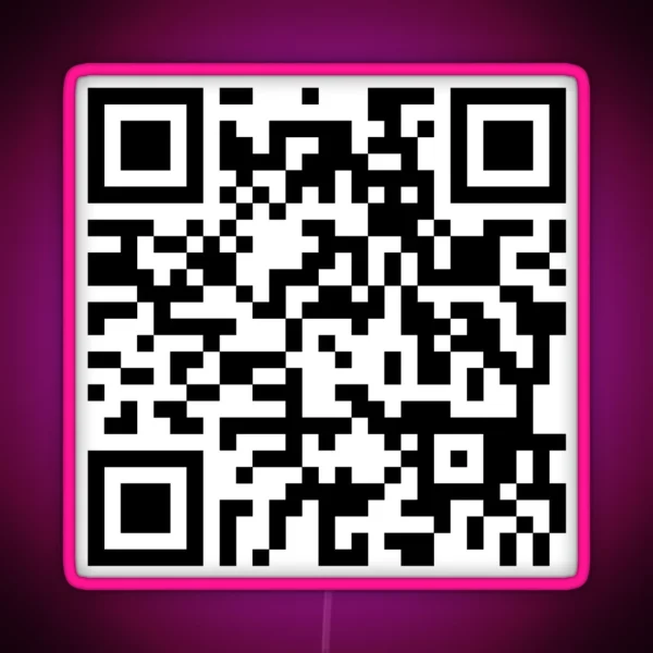 Cantina Band Theme QR Code RGB Neon Sign