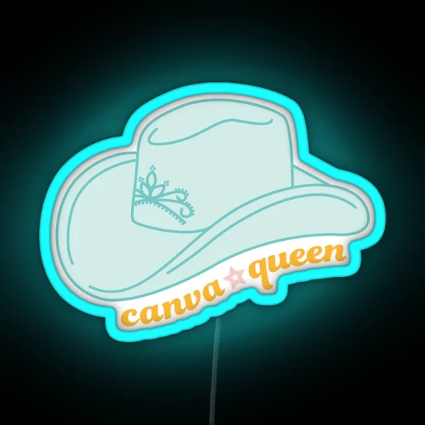 Canva Queen RGB Neon Sign