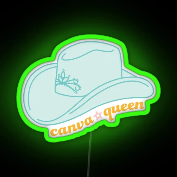 Canva Queen RGB Neon Sign