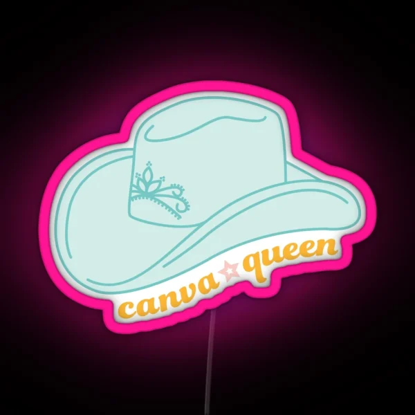 Canva Queen RGB Neon Sign