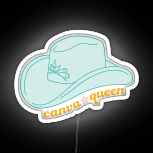 Canva Queen RGB Neon Sign