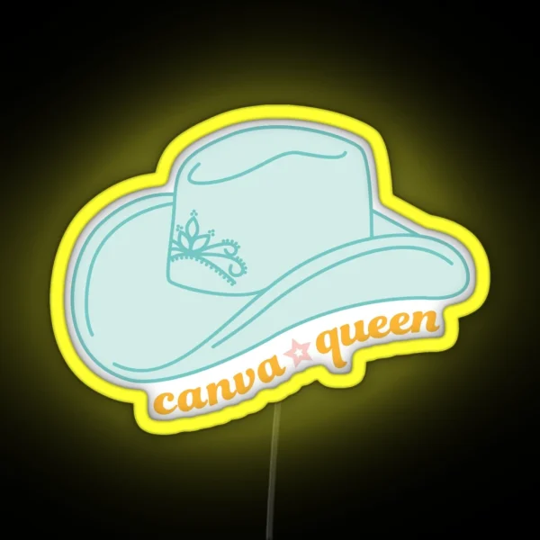 Canva Queen RGB Neon Sign