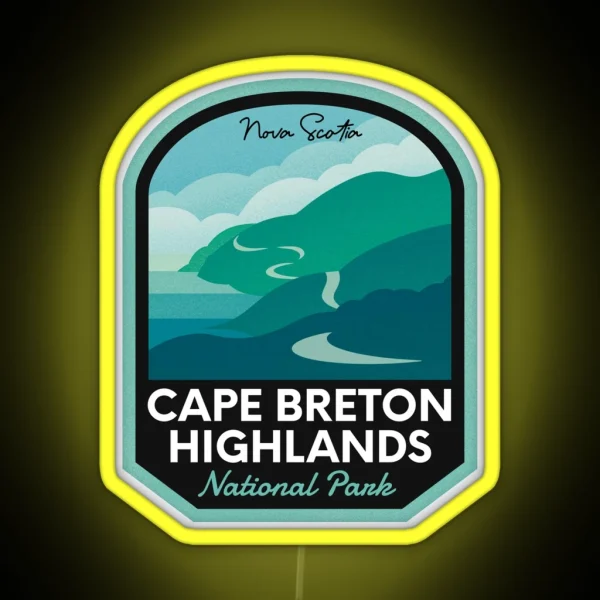 Cape Breton Highlands National Park RGB Neon Sign