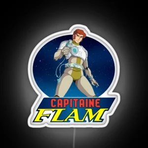 Capitaine Flam Captain Future RGB Neon Sign