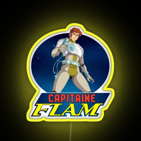 Capitaine Flam Captain Future RGB Neon Sign