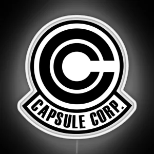 Capsule Corp Black RGB Neon Sign