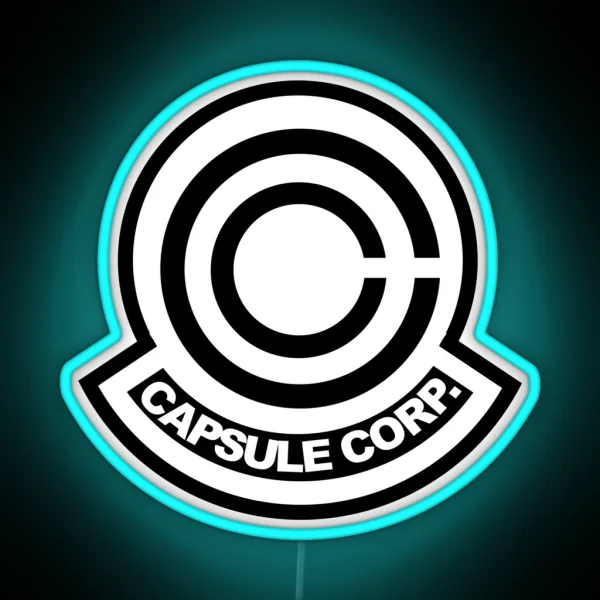 Capsule Corp Logo RGB Neon Sign