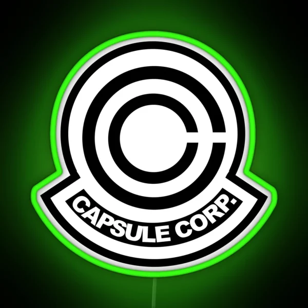 Capsule Corp Logo RGB Neon Sign