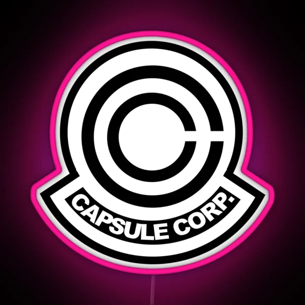 Capsule Corp Logo RGB Neon Sign