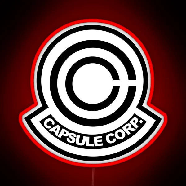 Capsule Corp Logo RGB Neon Sign