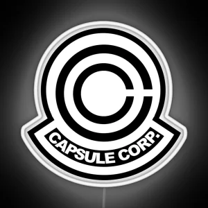 Capsule Corp Logo RGB Neon Sign