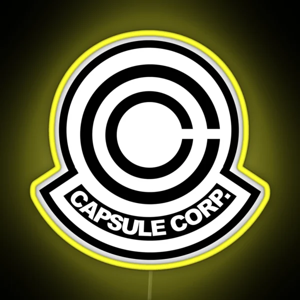 Capsule Corp Logo RGB Neon Sign