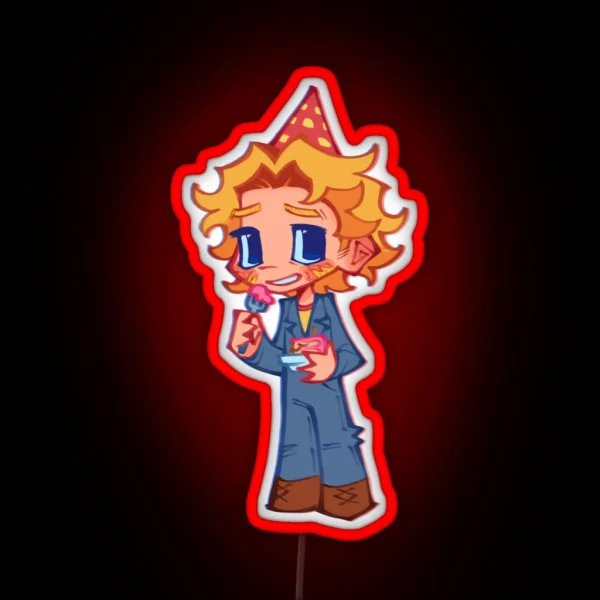Captain Curly Pre Crash Mouthwashing RGB Neon Sign