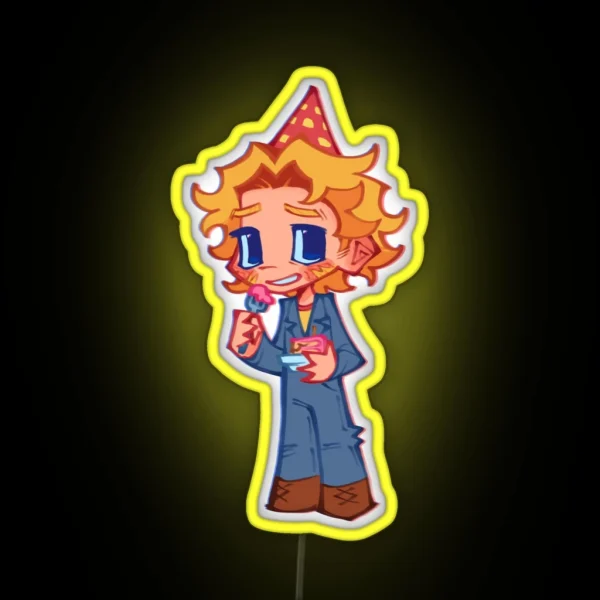 Captain Curly Pre Crash Mouthwashing RGB Neon Sign