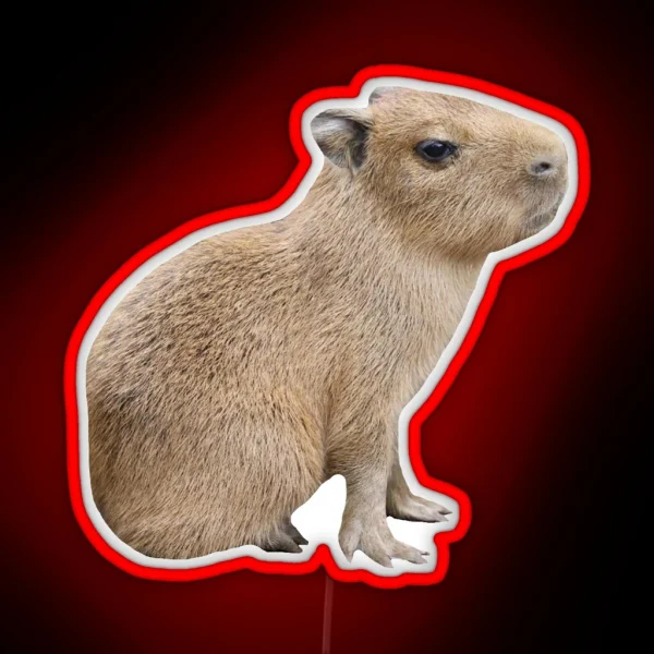 Capybara Baby RGB Neon Sign