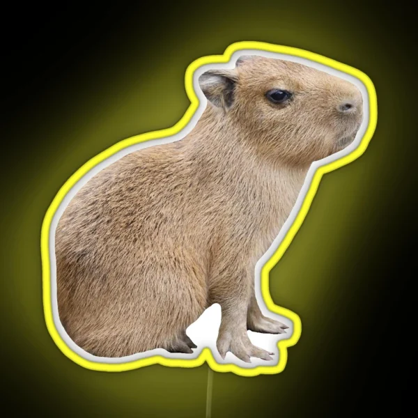 Capybara Baby RGB Neon Sign