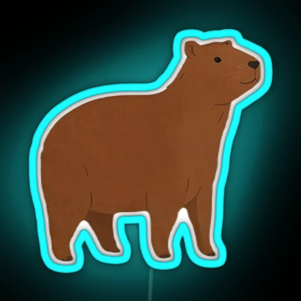 Capybara RGB Neon Sign