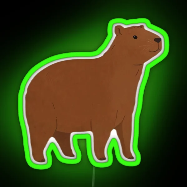 Capybara RGB Neon Sign