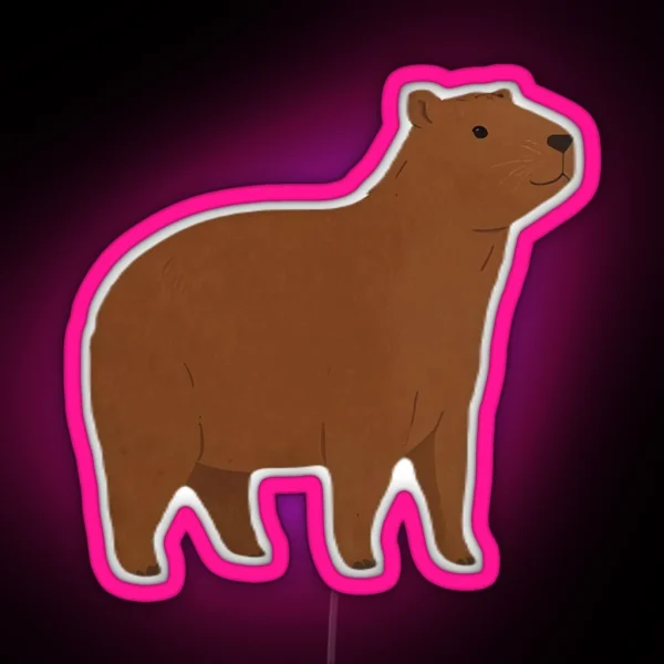 Capybara RGB Neon Sign