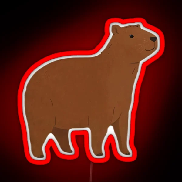Capybara RGB Neon Sign