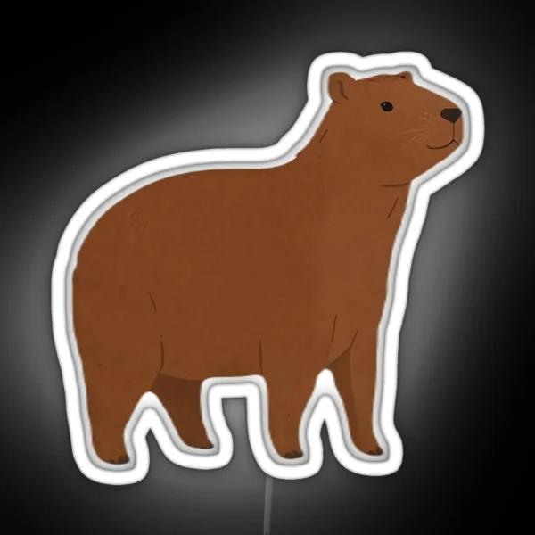 Capybara RGB Neon Sign