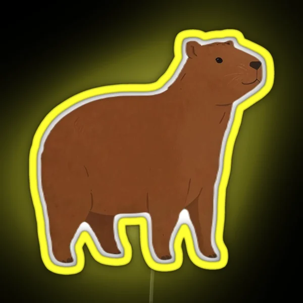 Capybara RGB Neon Sign