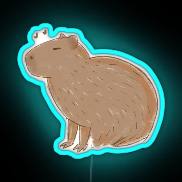 Capybara RGB Neon Sign