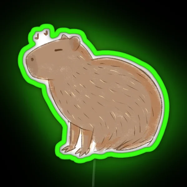Capybara RGB Neon Sign