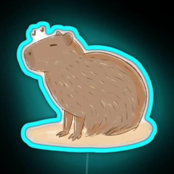 Capybara RGB Neon Sign