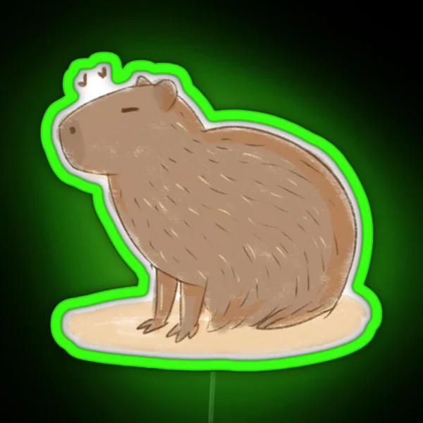 Capybara RGB Neon Sign