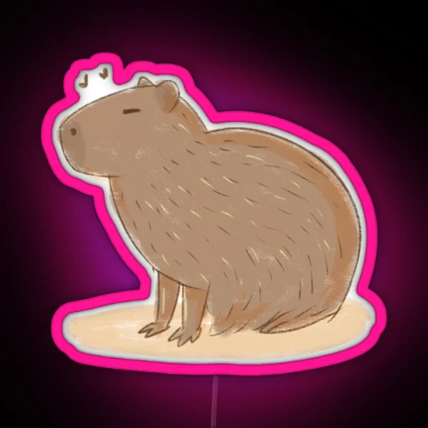 Capybara RGB Neon Sign
