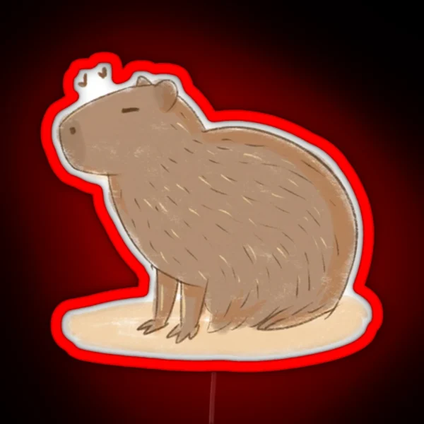 Capybara RGB Neon Sign