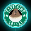 Brightly lit Capuccino coffee bar inspired RGB glow sign