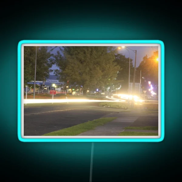 Car Light Trails RGB Neon Sign