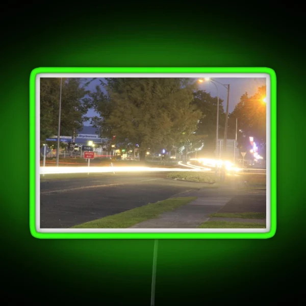 Car Light Trails RGB Neon Sign
