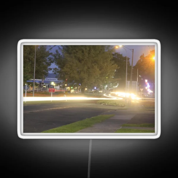 Car Light Trails RGB Neon Sign